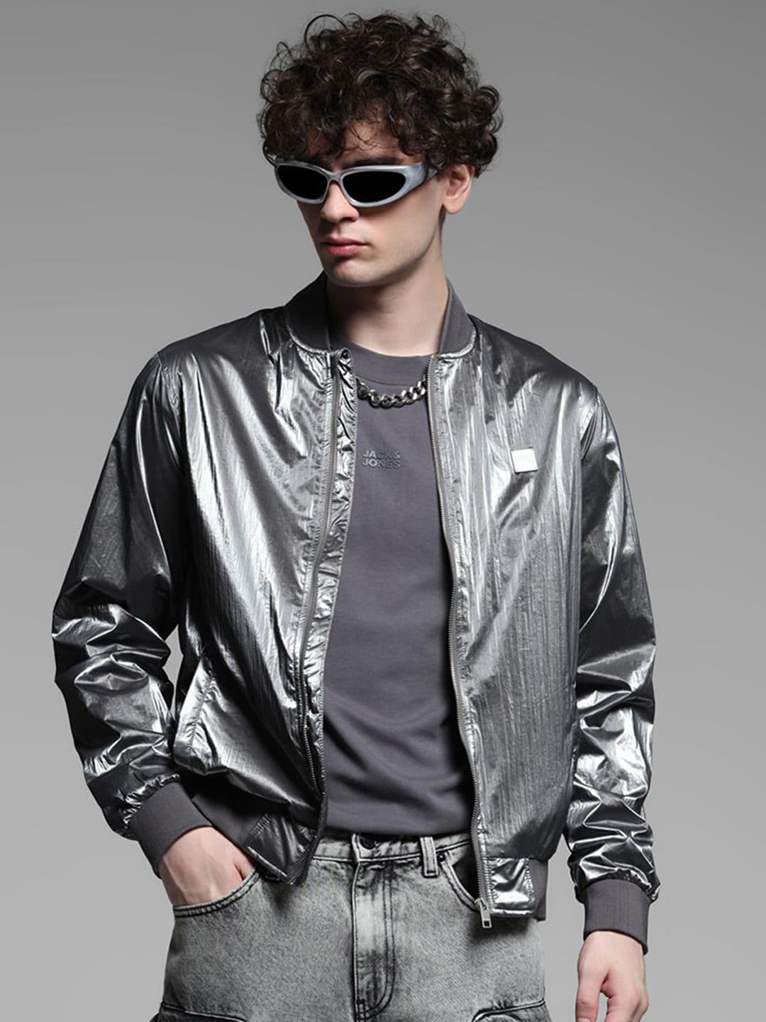 Jack & Jones Men Long Sleeves Bomber Jacket - view 1