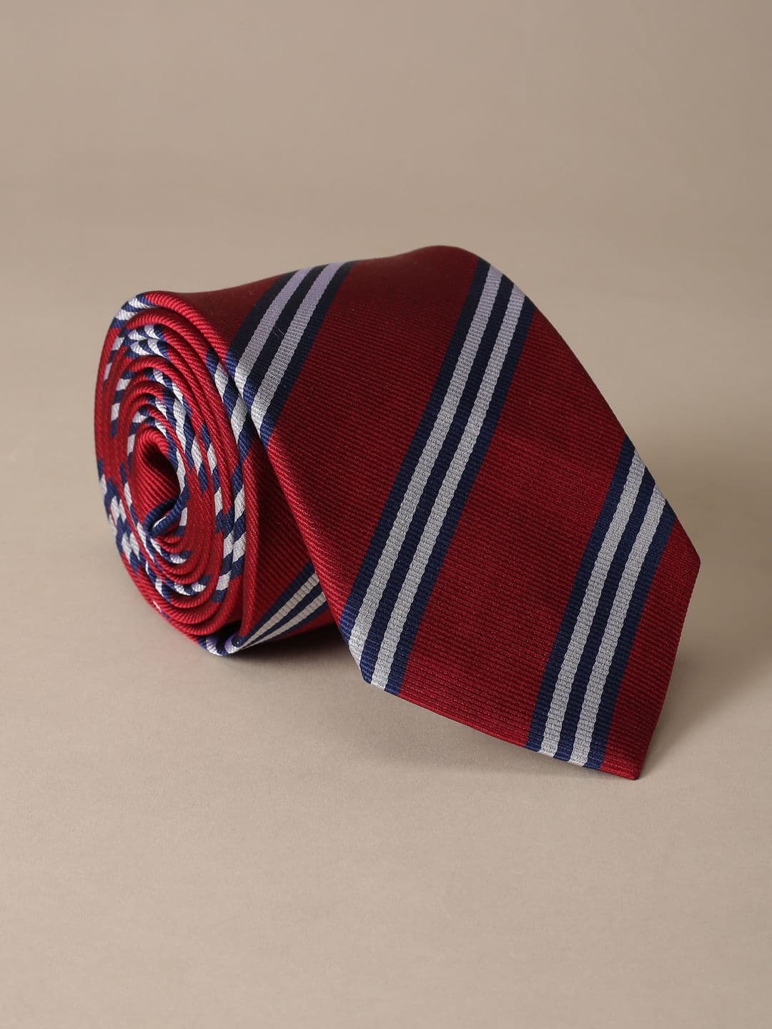 Peter England Men Striped Broad Tie - view 1