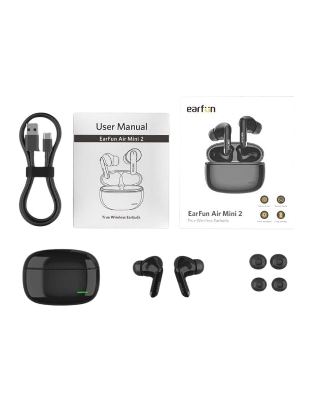 Earfun Air Mini 2, TWS Bluetooth Earbuds with 24H Playtime - view 1