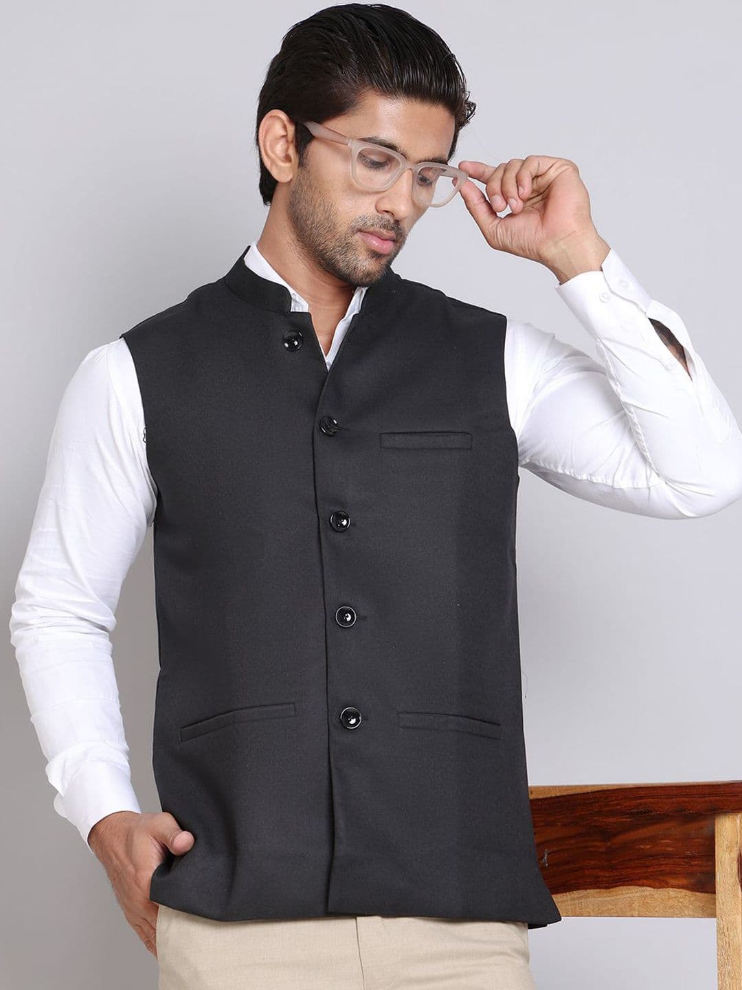 Jompers Men Nehru Jackets - view 1