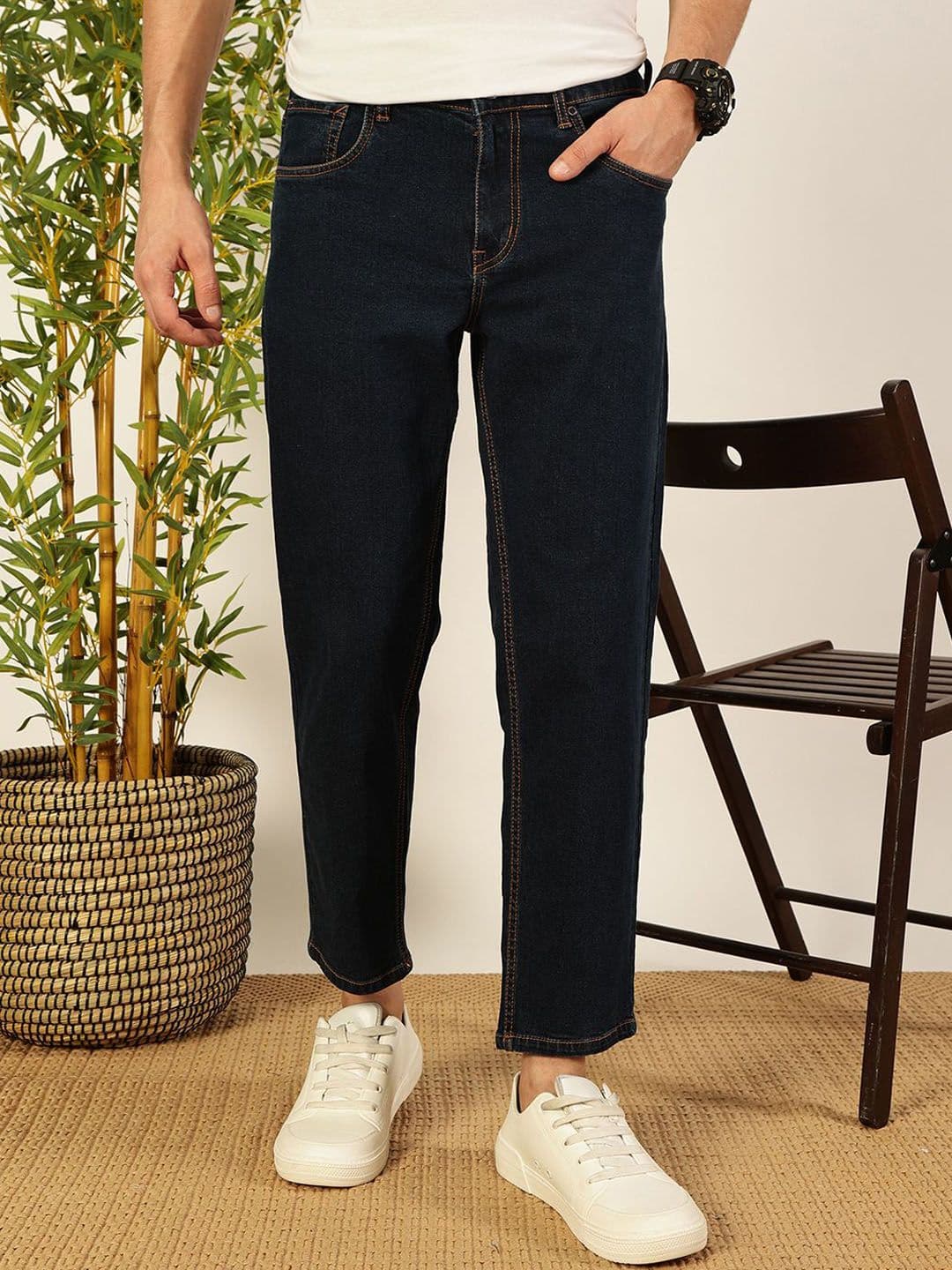 Mast & Harbour Men Smart Tapered Fit Stretchable Jeans - view 1