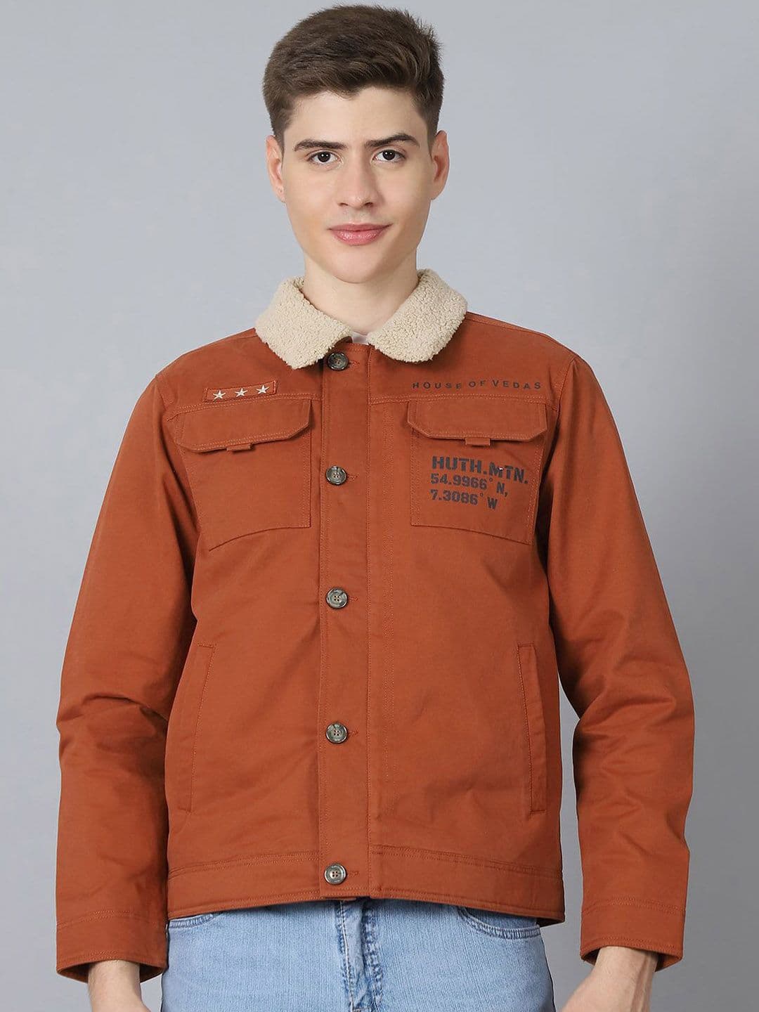 HOUSE OF VEDAS Men Lightweight Biker Jacket - view 1