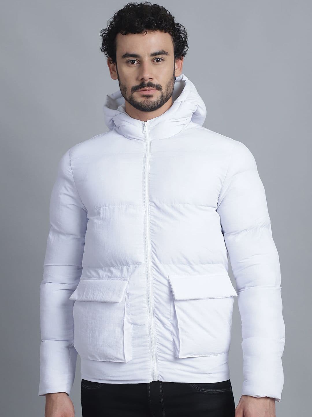 HOUSE OF VEDAS Men Lightweight Quilted Jacket with Patchwork - view 1