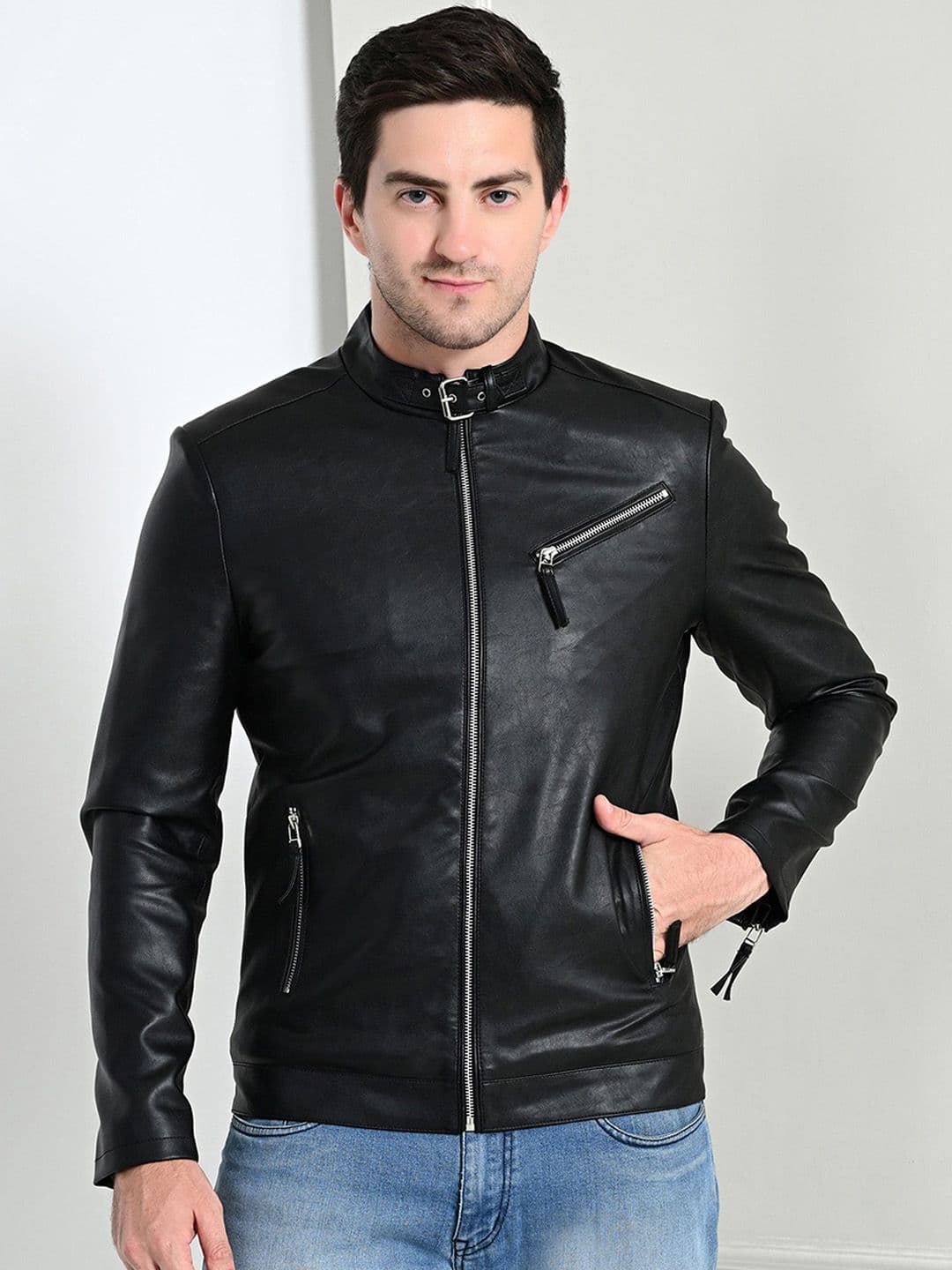 TBOJ Men Lightweight Biker Jacket - view 1