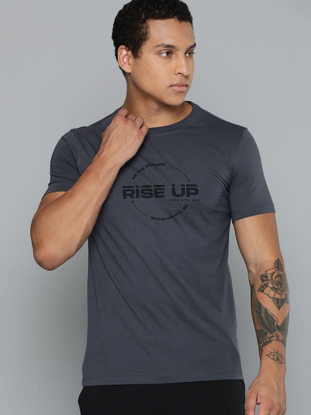 HRX by Hrithik Roshan Typography Printed T-shirt - view 1