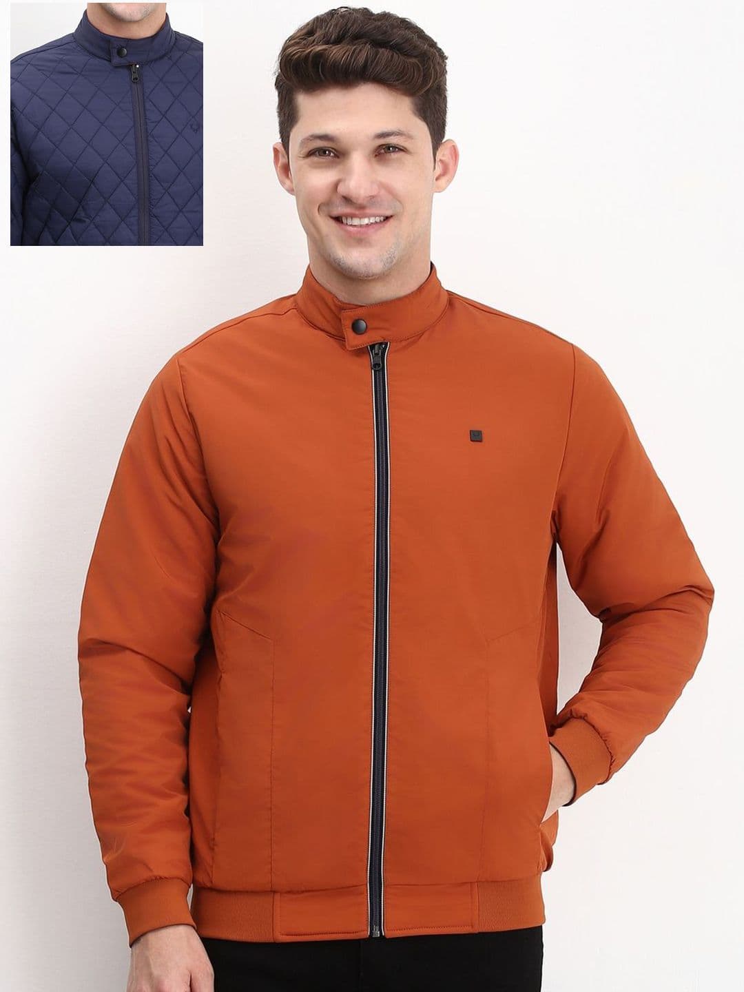 Allen Solly Men Collarless Reversible Bomber Jacket - view 1