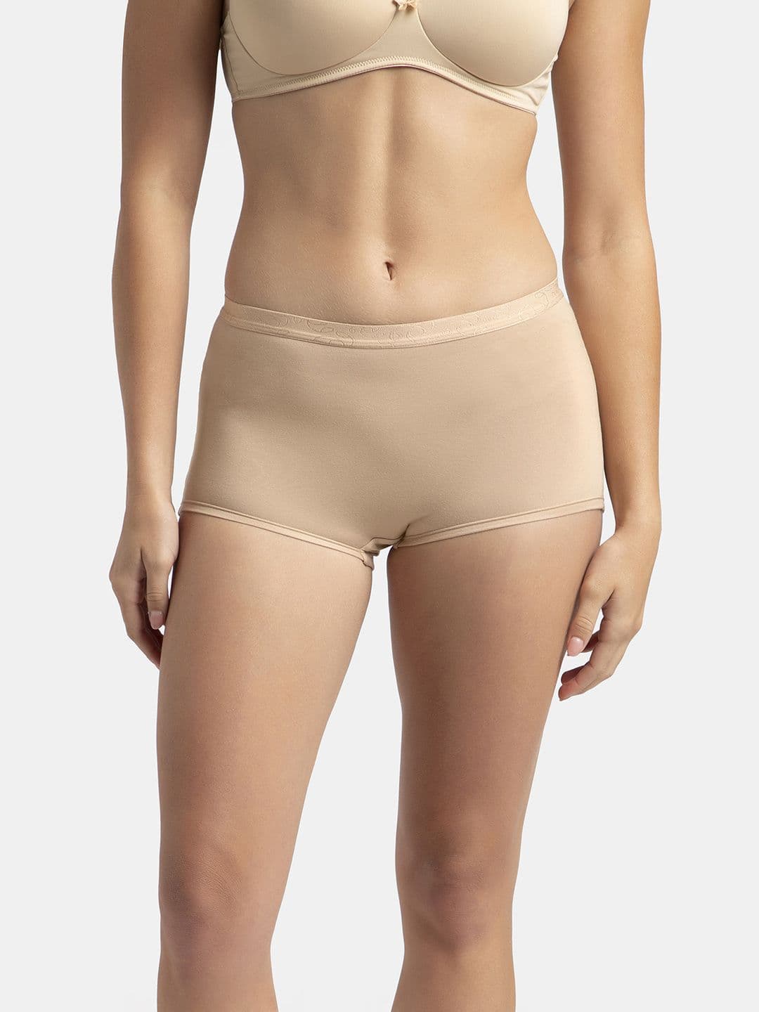 Jockey Full Coverage Micro Modal Elastane Boy Shorts with StayFresh Treatment-1810 - view 1