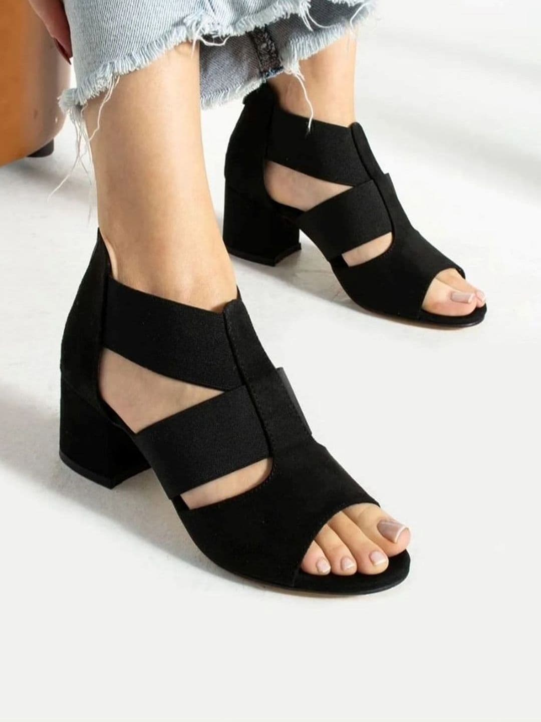 Marc Loire PU Work Women Block Peep Toes - view 1