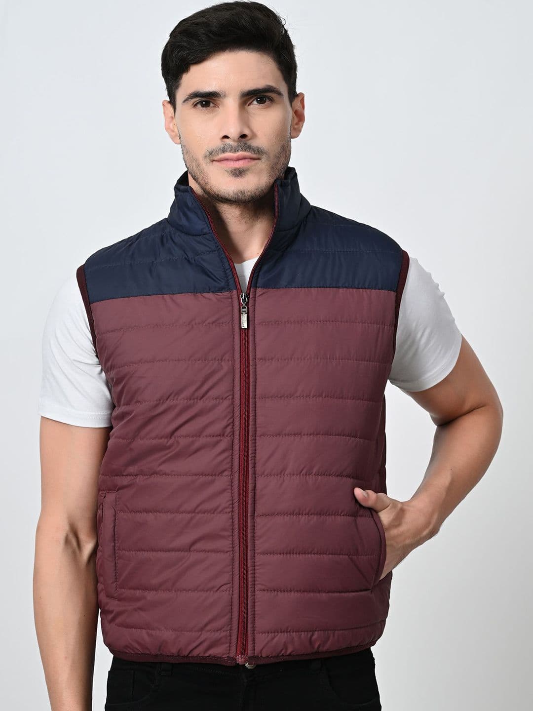 BAESD Men Lightweight Sleeveless Bomber Jacket - view 1