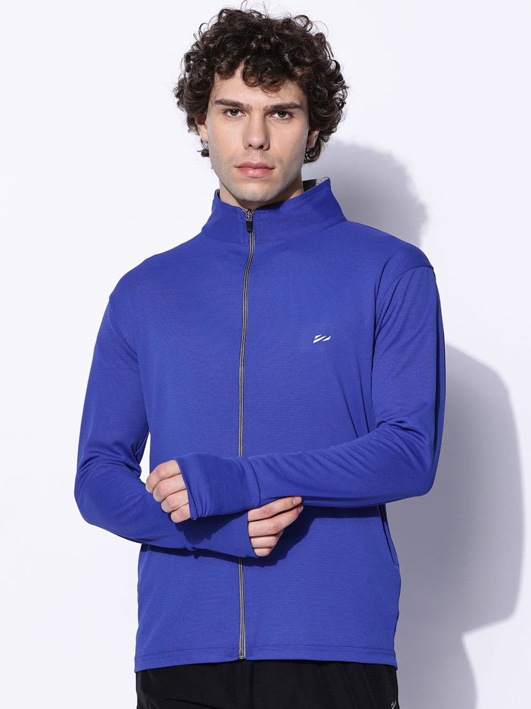BLUE TYGA Men Mandarin Collar Outdoor Biker Jacket - view 1