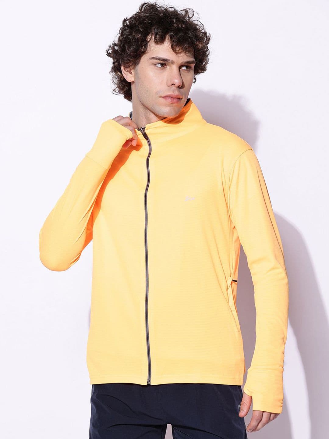 BLUE TYGA Men Velvet Antimicrobial Biker Sunscreen Jacket with UPF 50+ - view 1