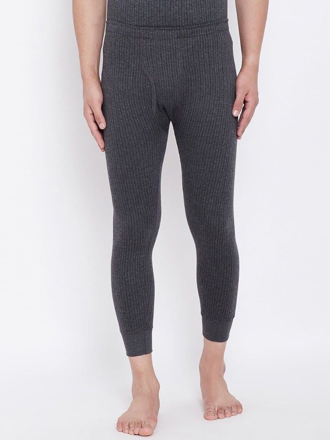 NEVA Striped Cotton Mid-Rise Thermal Bottom - view 1