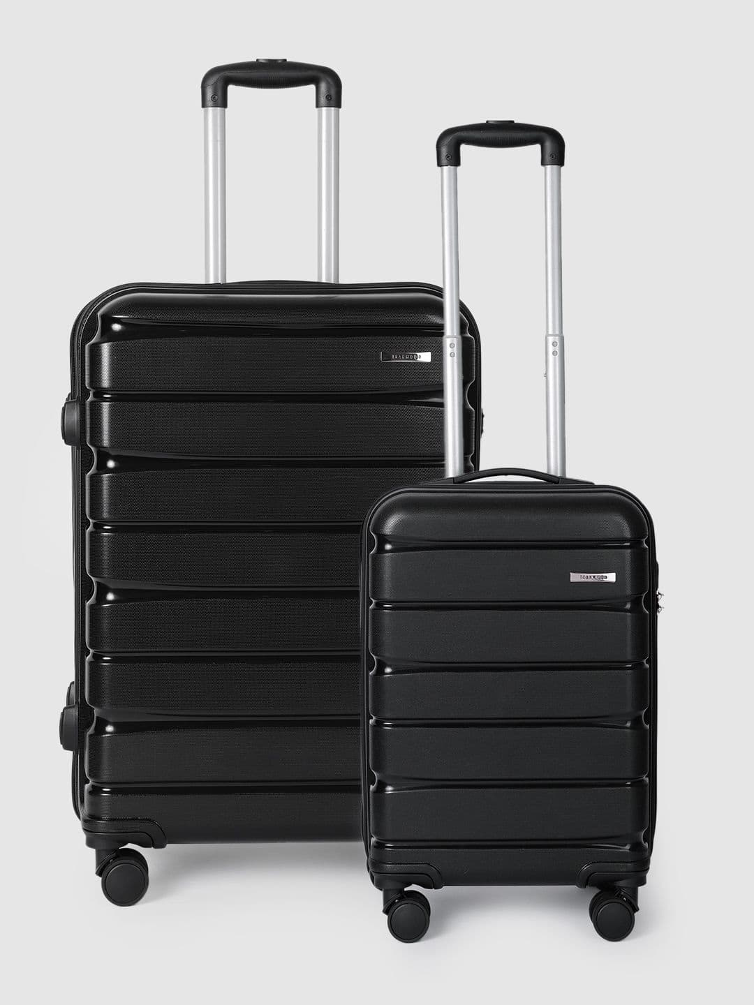 Teakwood Leathers India Set of 2 360 Degree Rotation Hard-Sided Trolley Bags 57L - view 1