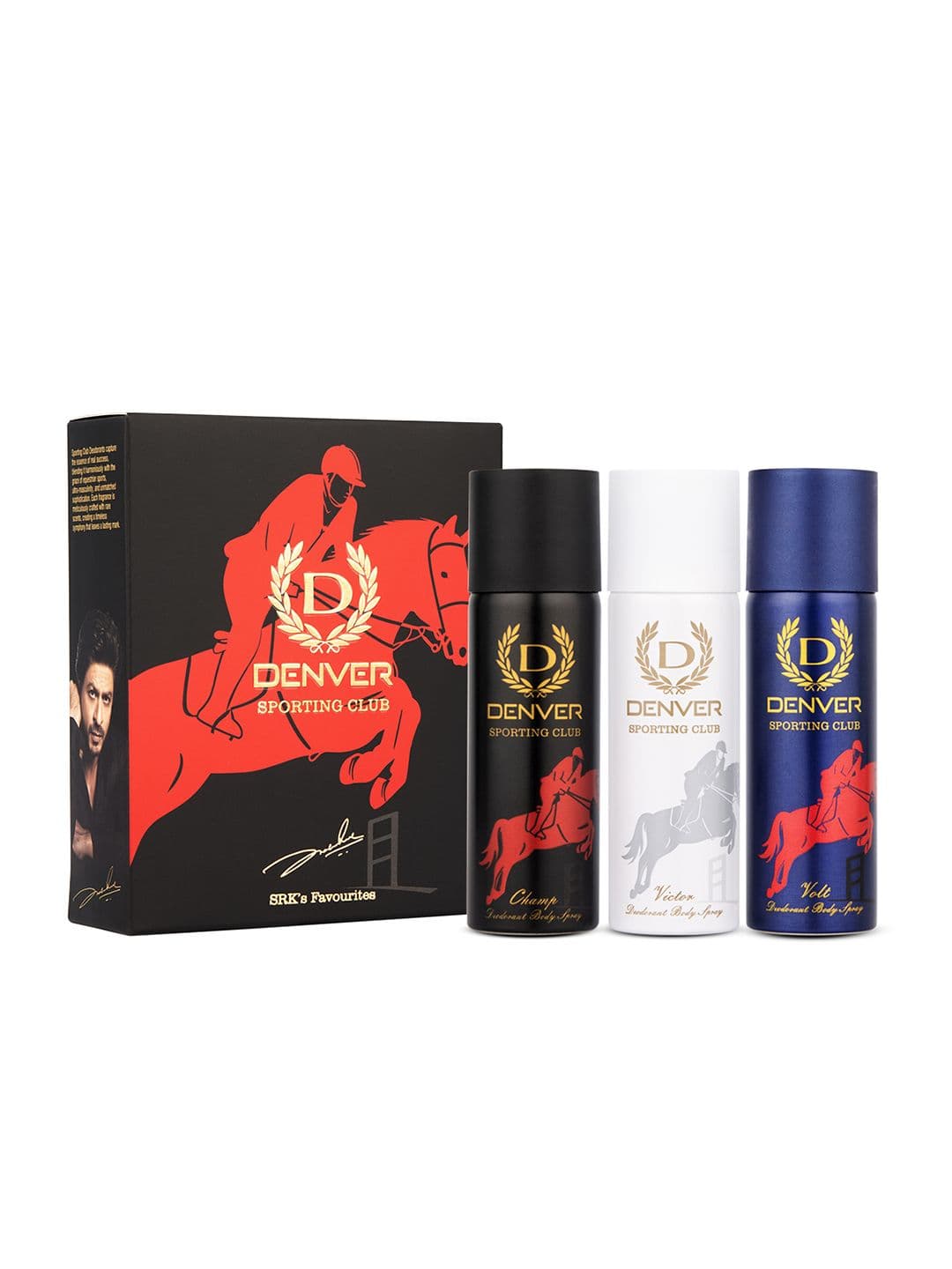 Denver Men Set Of 3 SRK Autograph Sporting Club Deodorants - 50ml Each - view 1