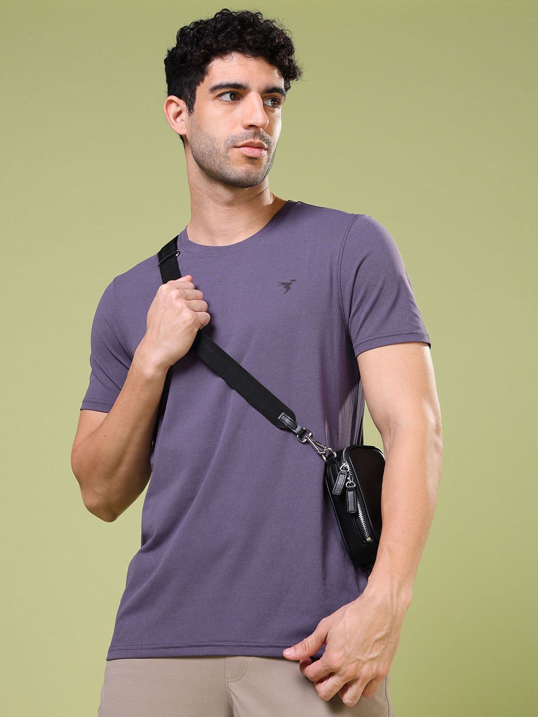 Technosport Men aw'24 UPF50 Solid Slim Fit T-shirt - view 1