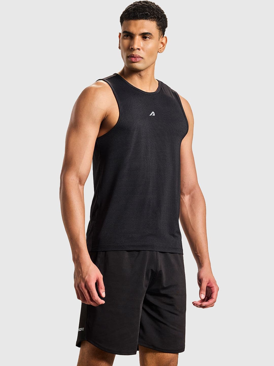 BOLDFIT Sleeveless Innerwear Gym Vest BFTBM1003SBlackS - view 1