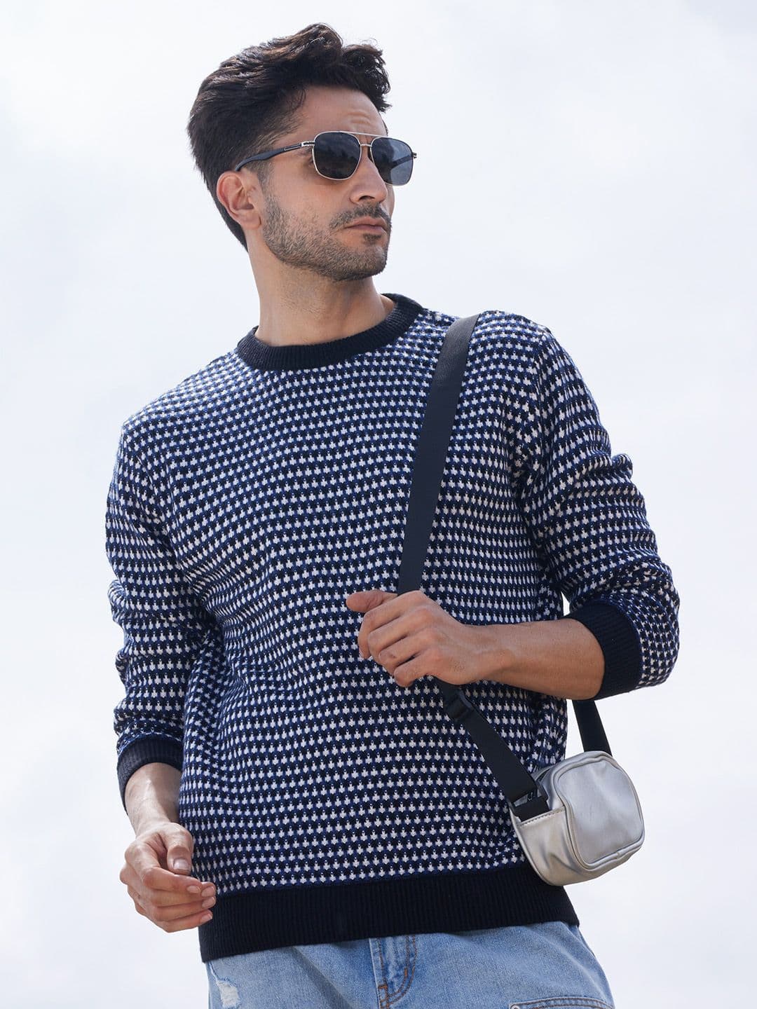 CAHOOT Men Cable Knit Round Neck Pullover - view 1