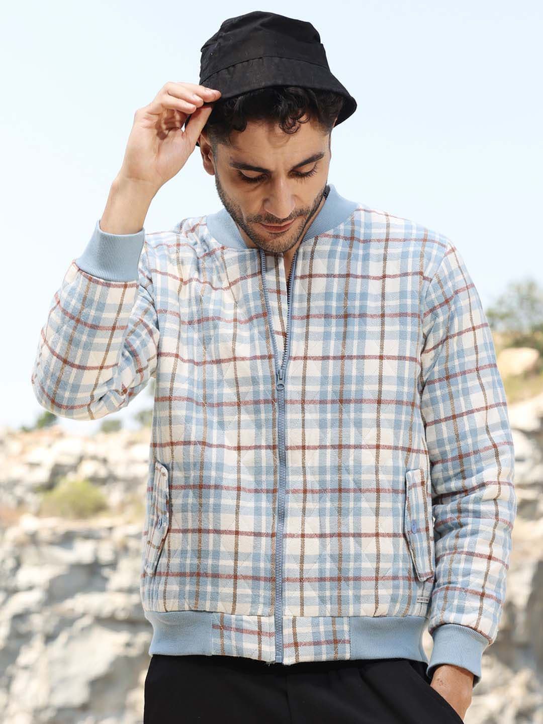 CAHOOT Men Checked Lightweight Biker Jacket - view 1