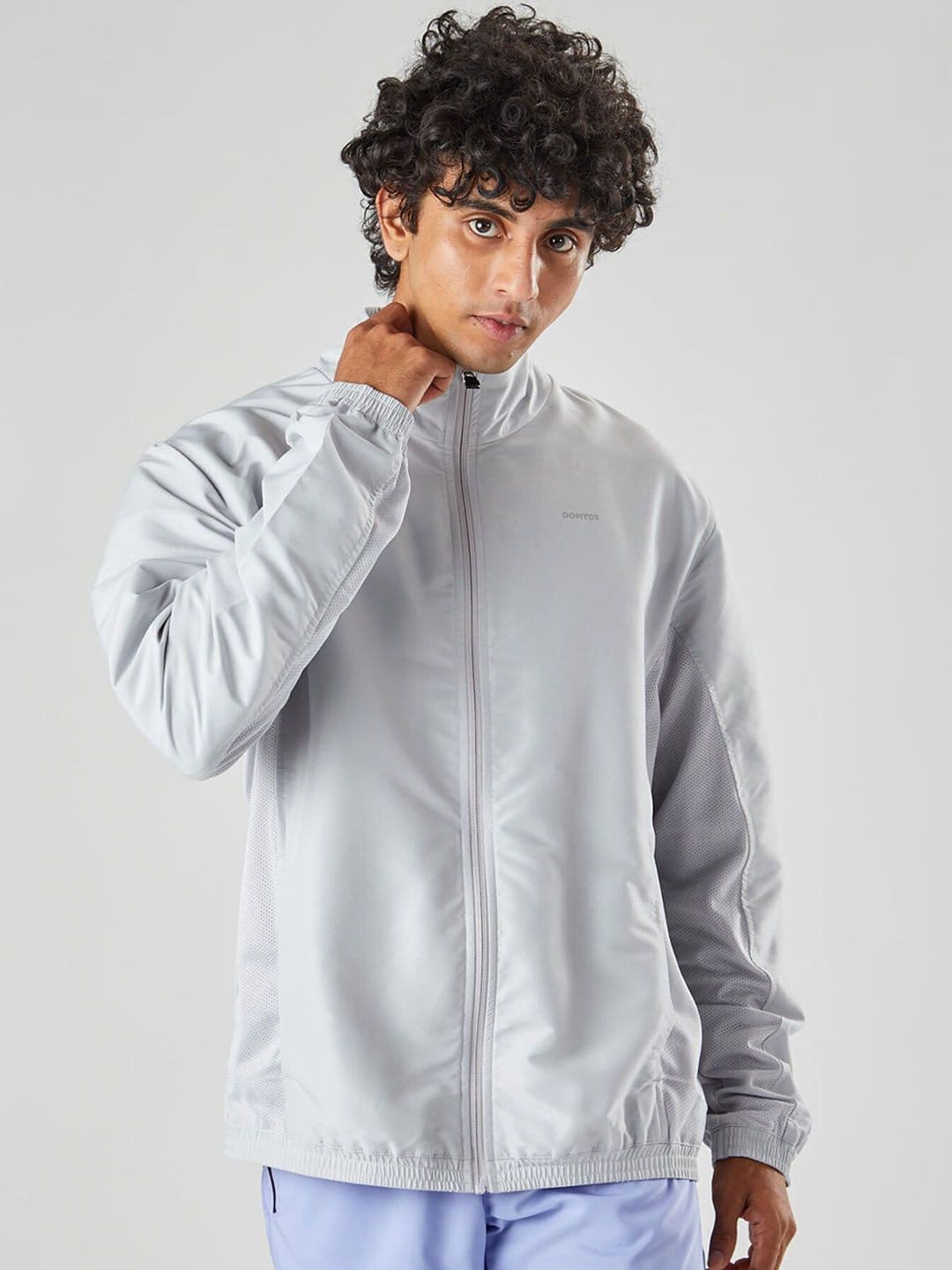Decathlon Domyos - Men Grey FJA 100 Moisture Managing Fitness Tracksuit Jackets - view 1