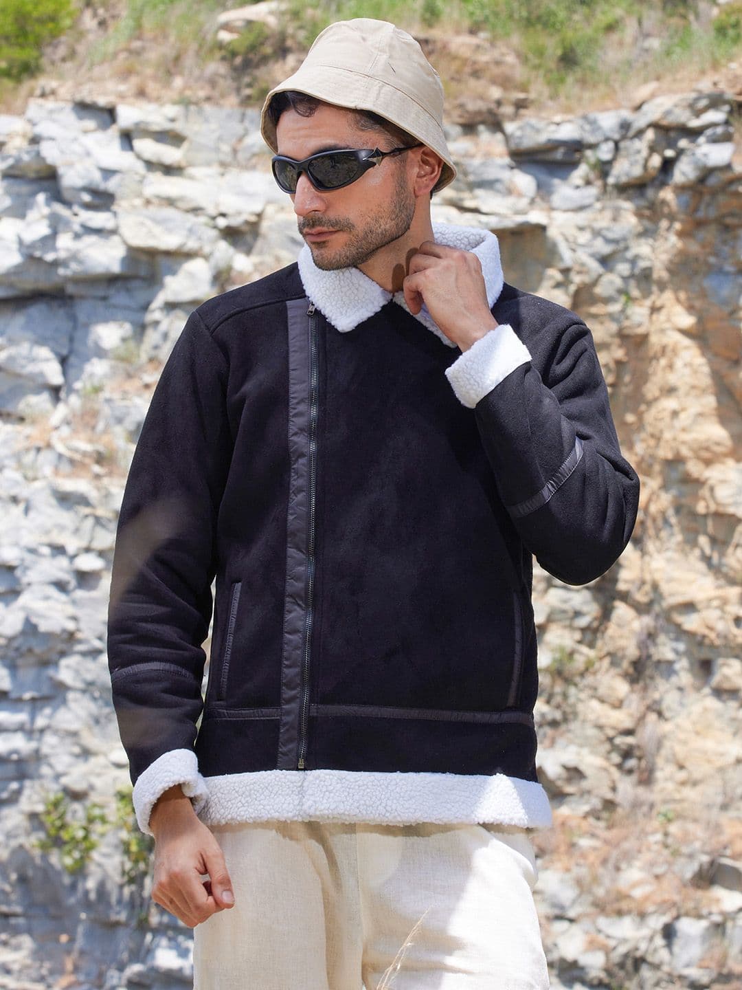 CAHOOT Men Colourblocked Lightweight Biker Jacket - view 1