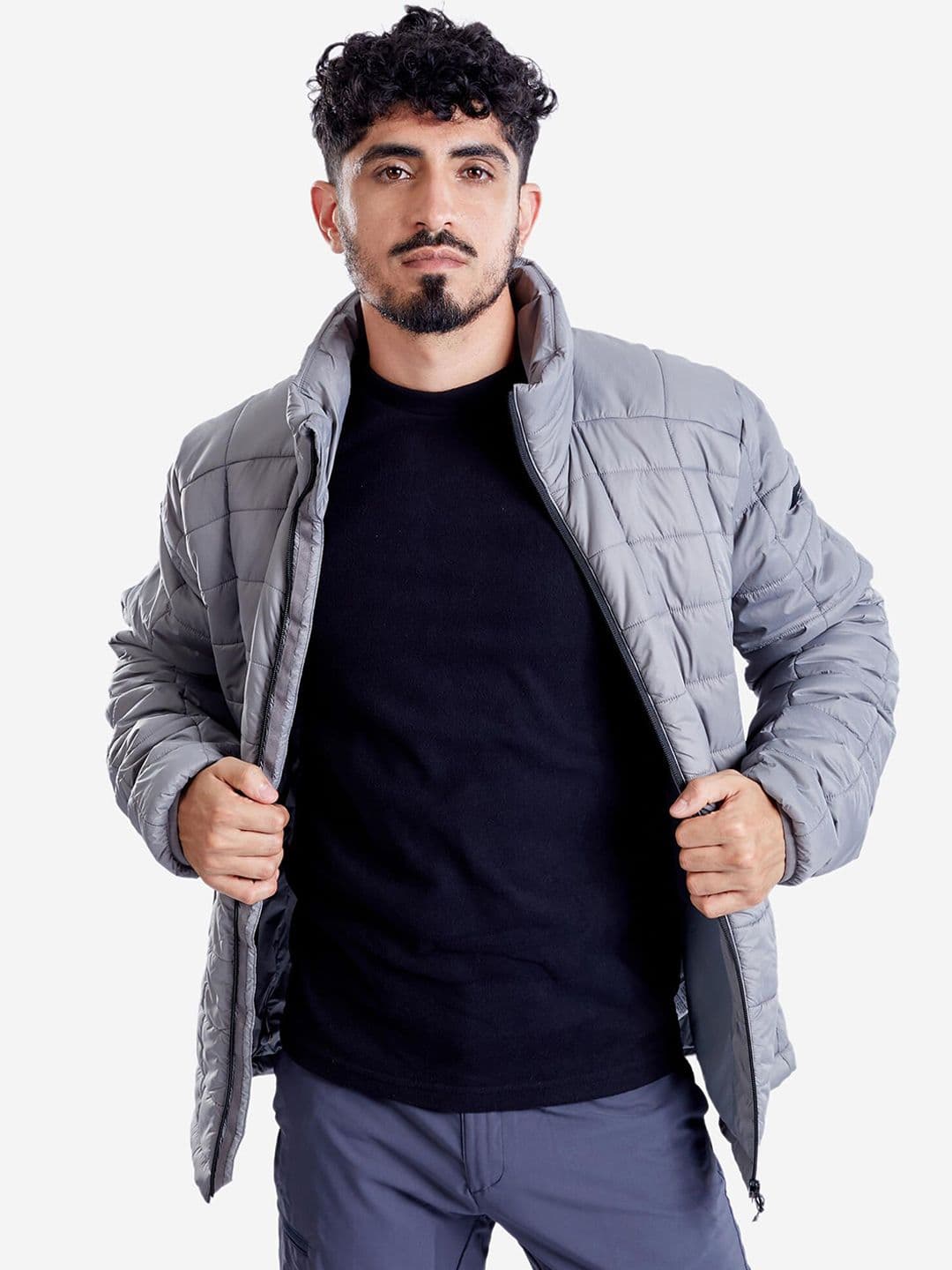 Decathlon Forclaz - Men Grey MT100 Lightweight Hiking Jackets - view 1