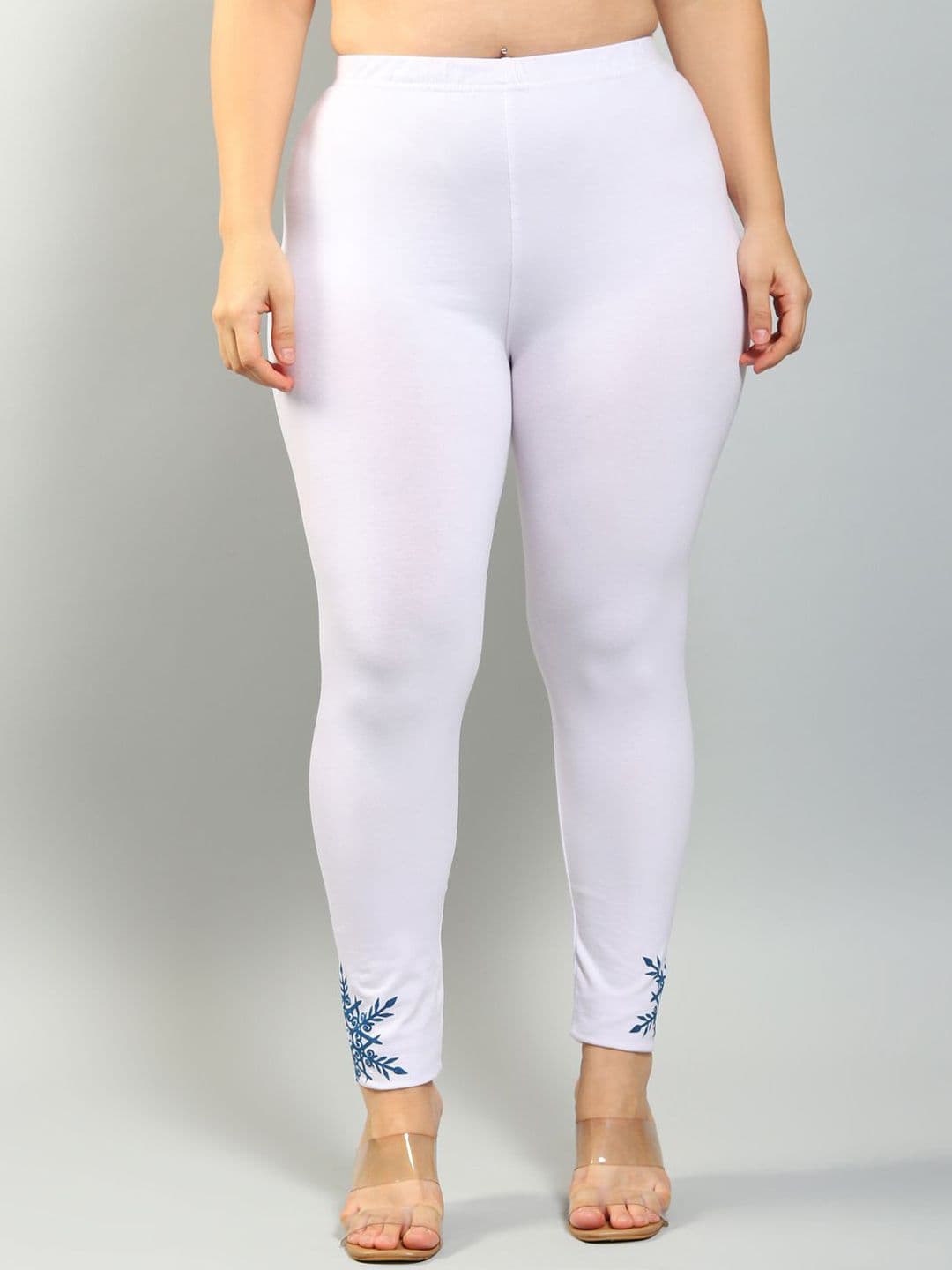 Plus Size Women Printed Mid-Rise Ankle Length Leggings - view 1