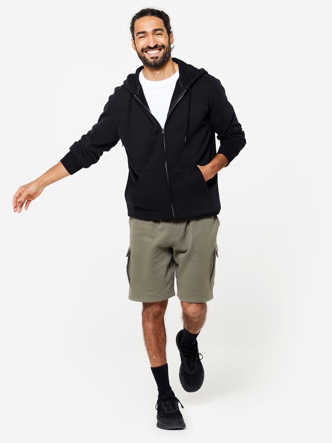 Decathlon Domyos - Men Black Warmth Fitness Hoodie - view 1