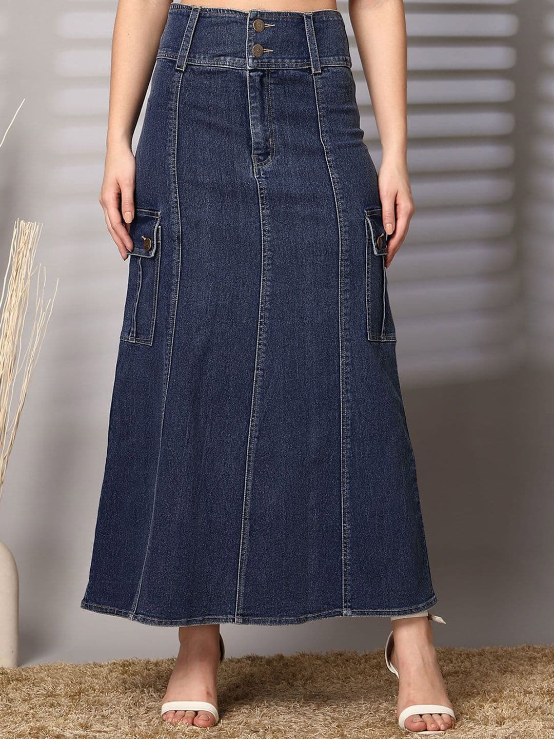 plusS Maxi-Length A-Line Skirts - view 1