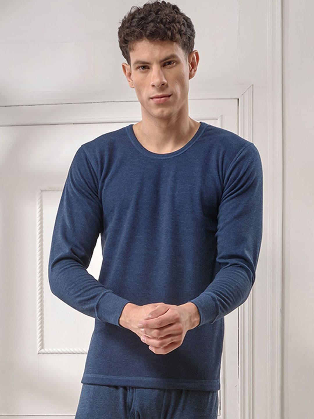 INFERNO Men Round Neck Fleeced Thermal Vest - view 1