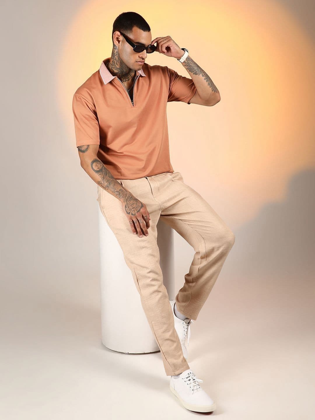 CAHOOT Men Solid Polo Collar Cotton T-shirt - view 1