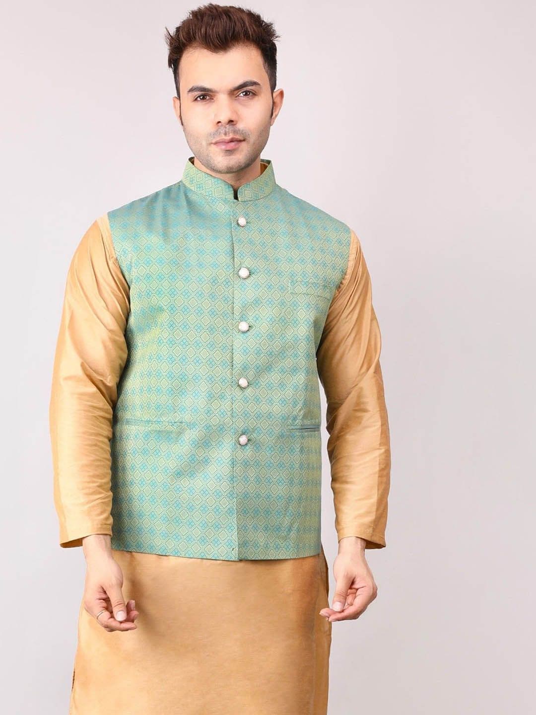 Voniry Men Embroidered Nehru Jackets - view 1