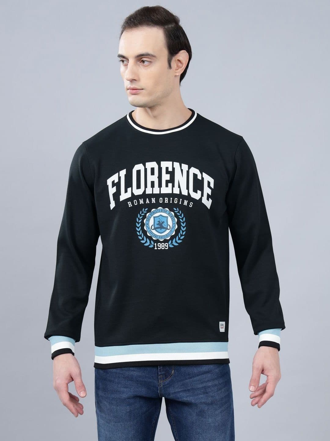 Cantabil Men Cotton Typography Printed Applique T-shirt - view 1