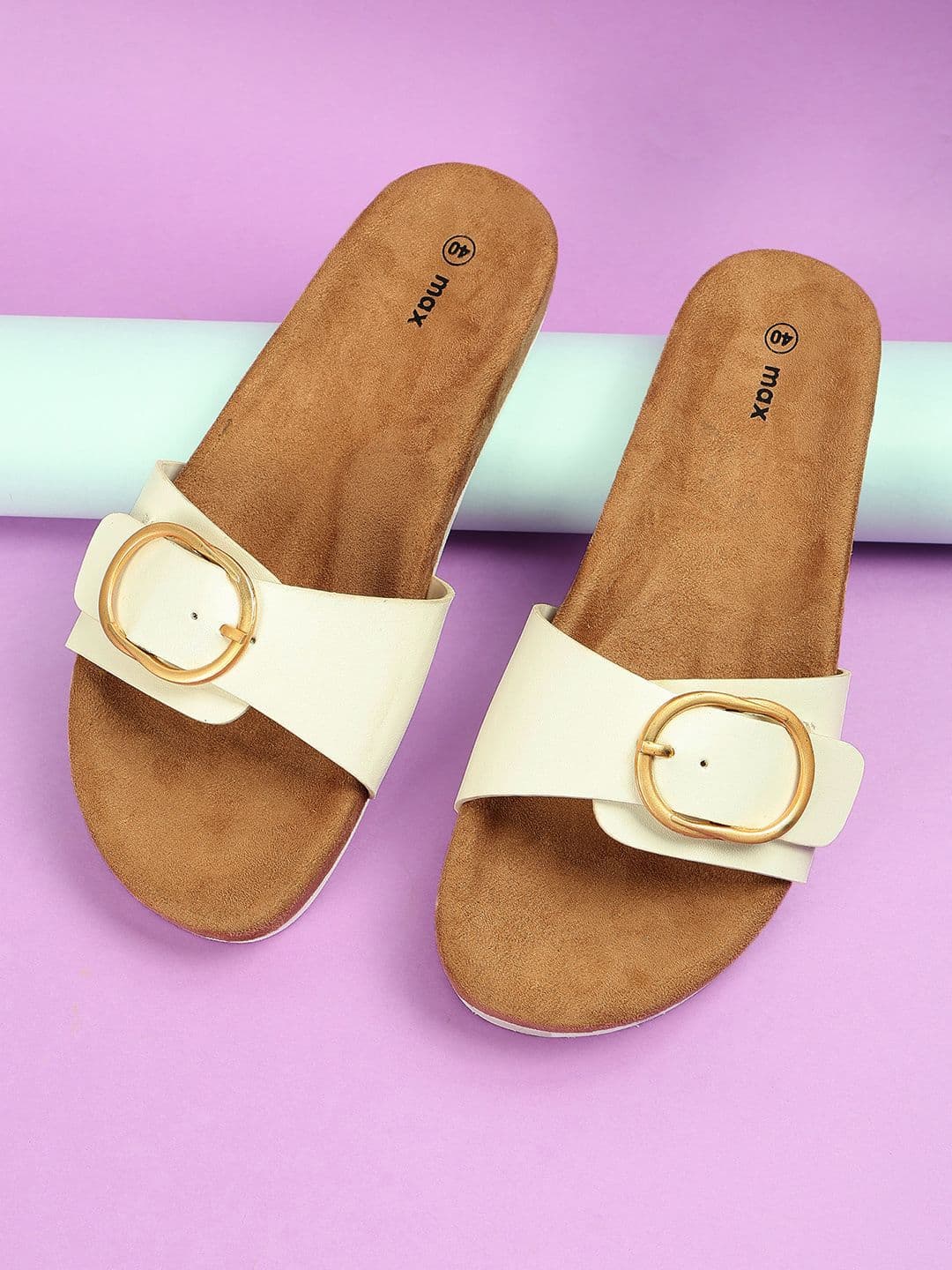 max Colourblocked Flats with Buckle - view 1