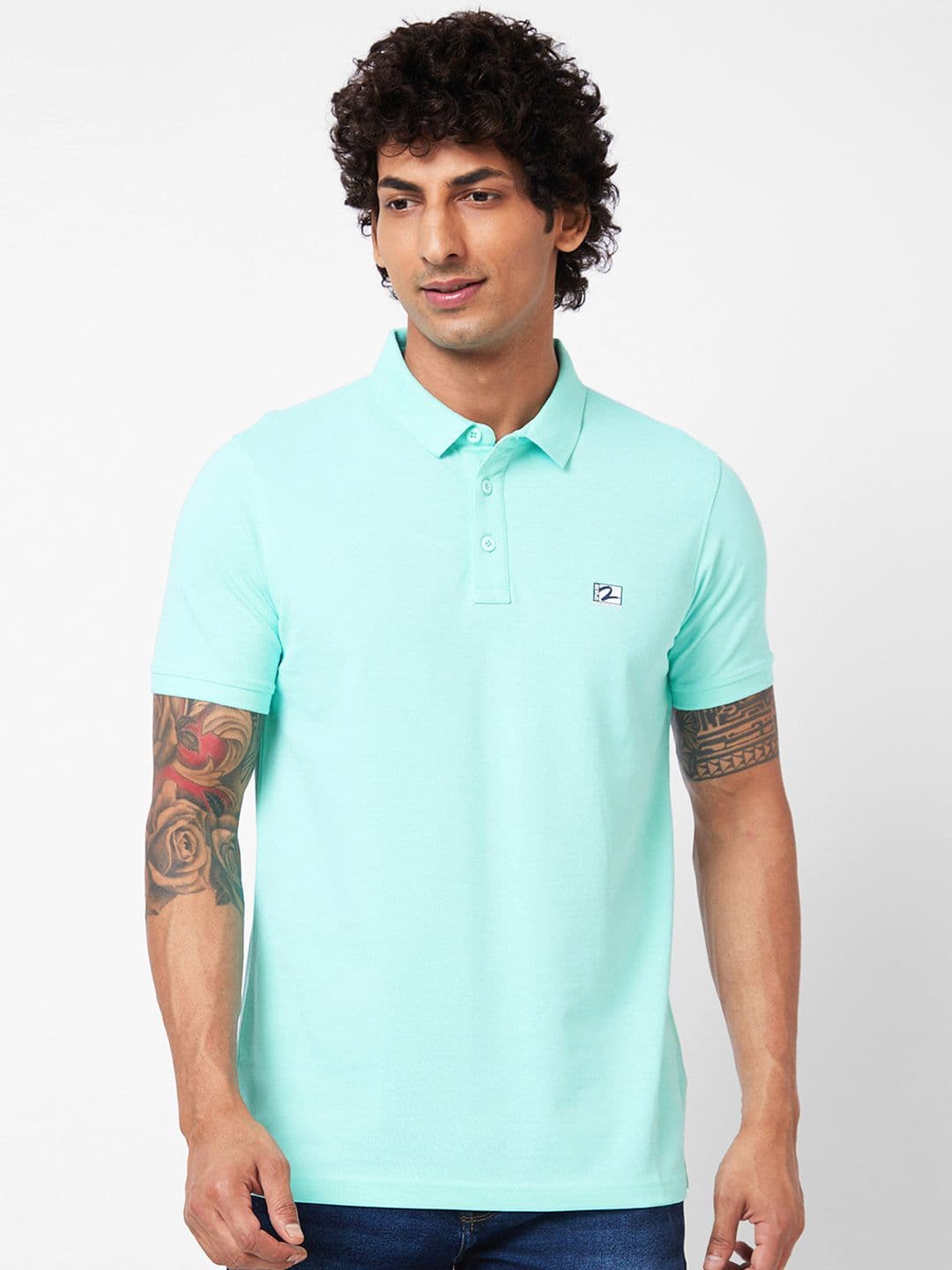 SPYKAR Polo Collar Slim Fit T-shirt - view 1