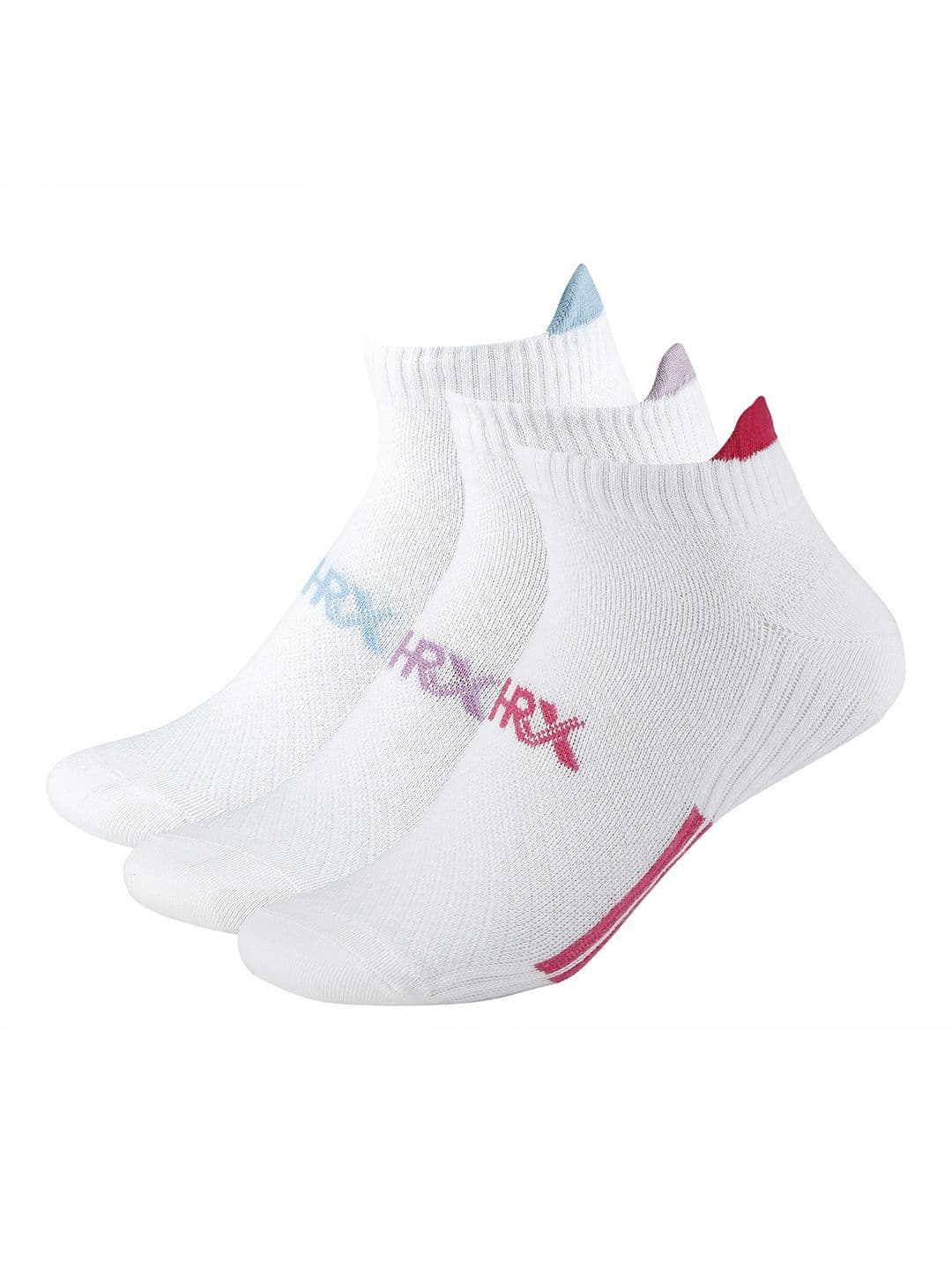 HRX by Hrithik Roshan Women Pack Of 3 Patterned Cushioned Lowcut Ankle Socks - view 1