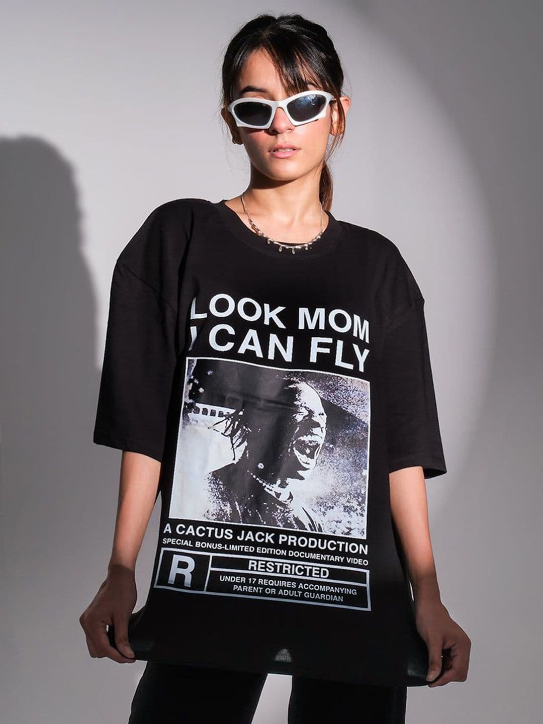 TheBTclub Unisex Printed Drop-Shoulder Sleeves Pure Cotton Activchill Oversized T-shirt - view 1