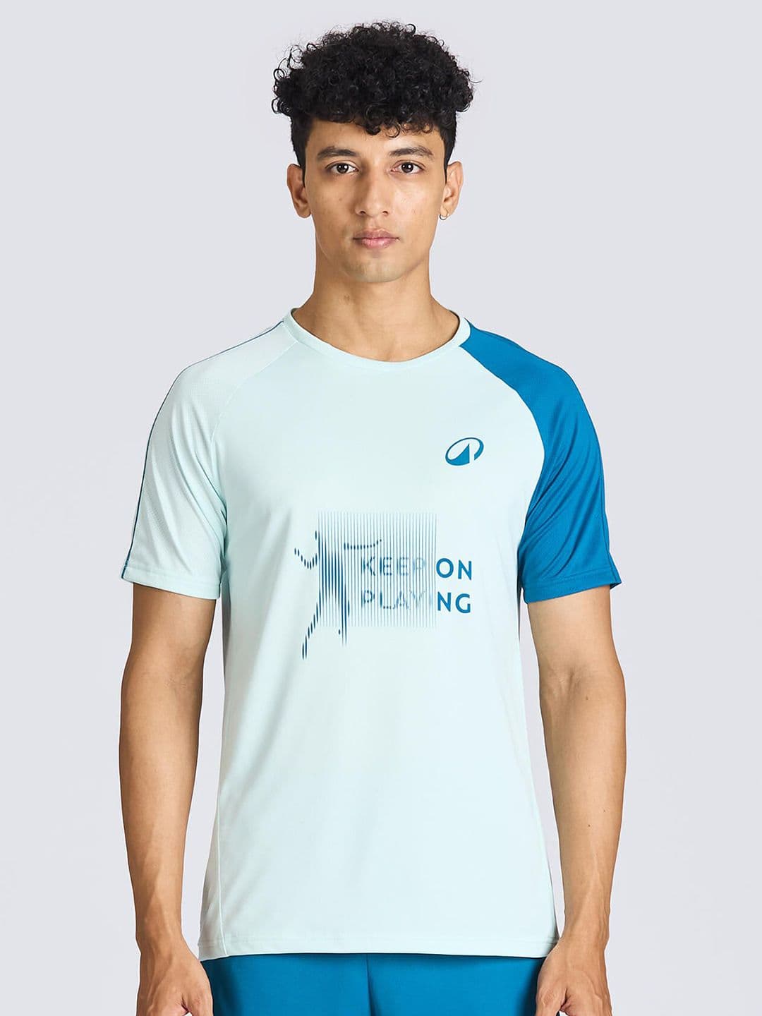 Decathlon Kuikma - Men Blue Sensation 530 Moisture Management Badminton T-Shirt - view 1