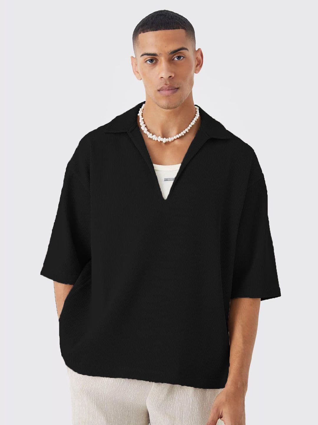 TRAQUILA Men Polo Collar T-shirt - view 1