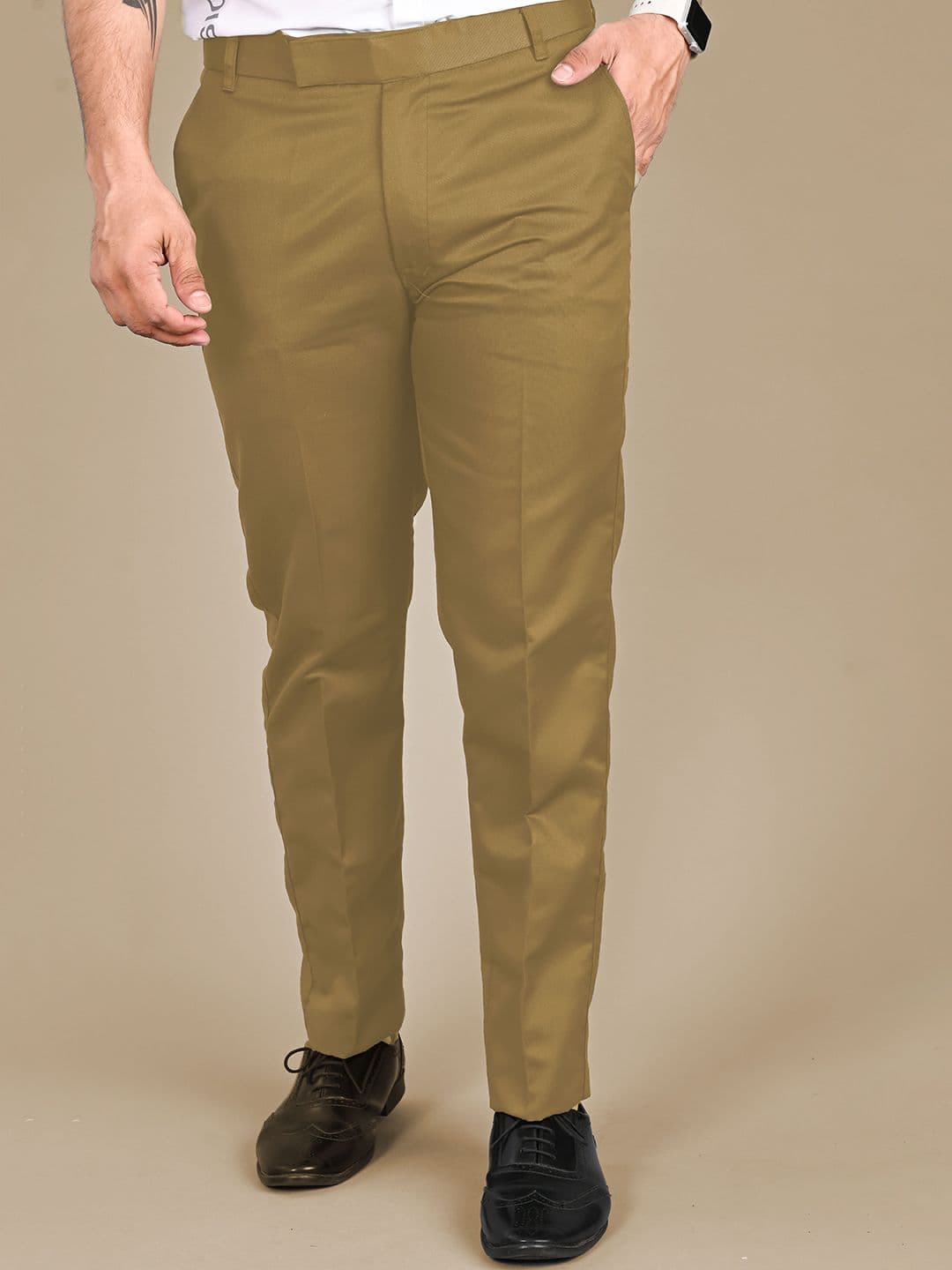 MANCREW Men Tailored Cotton Formal Trousers - view 1