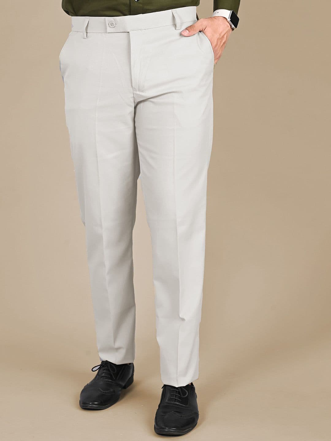 MANCREW Men Tailored Slim Fit Pleated Formal Trousers - view 1