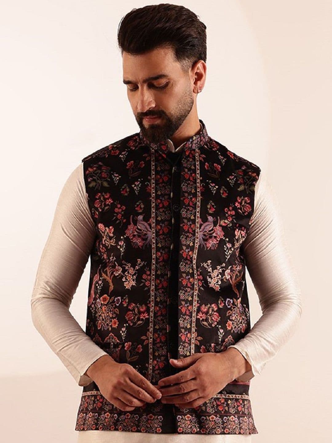 SOJANYA Printed Nehru Jackets - view 1