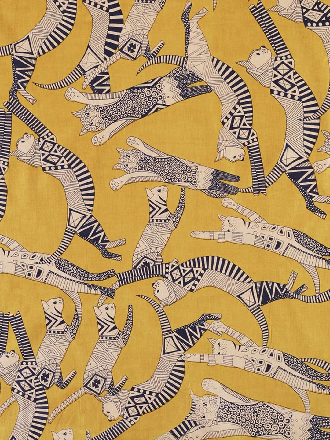 HANDICRAFT PALACE Animal Block Printed Pure Cotton Unstitched Dress Material - view 1