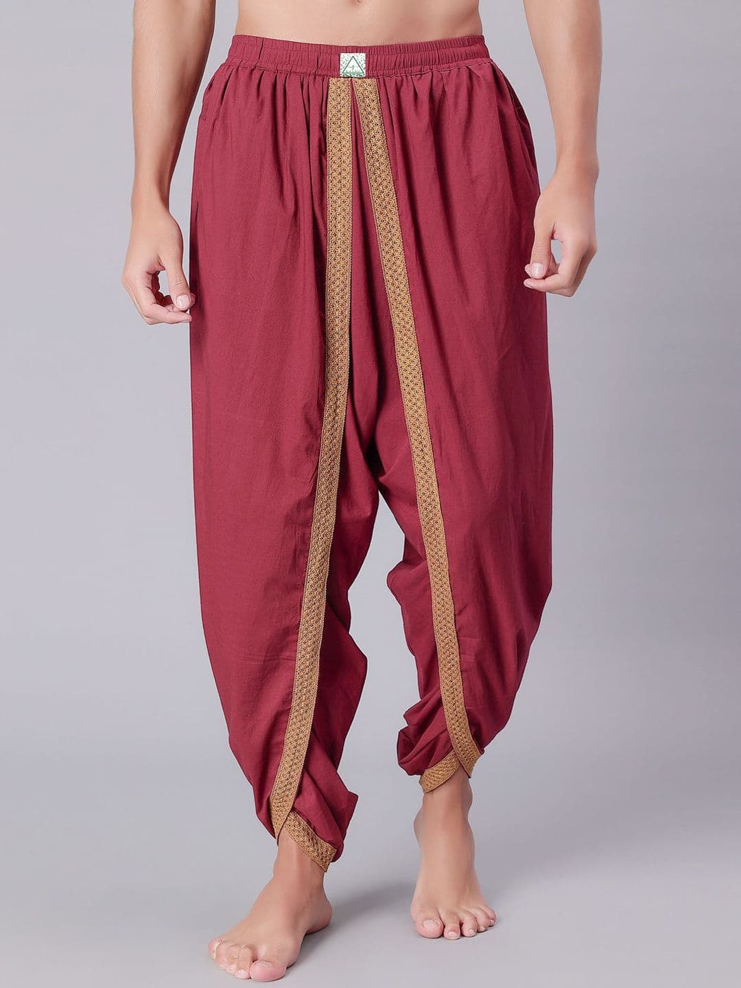 Bharatasya
Men Dhoti Pants with Drawstring Waist - view 1