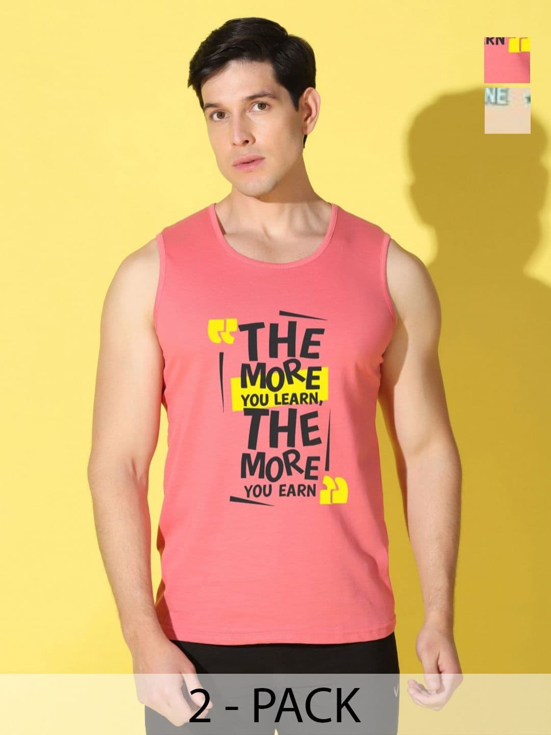 WOOSTRO Men Pack Of 2 Printed Slim Fit T-shirt - view 1