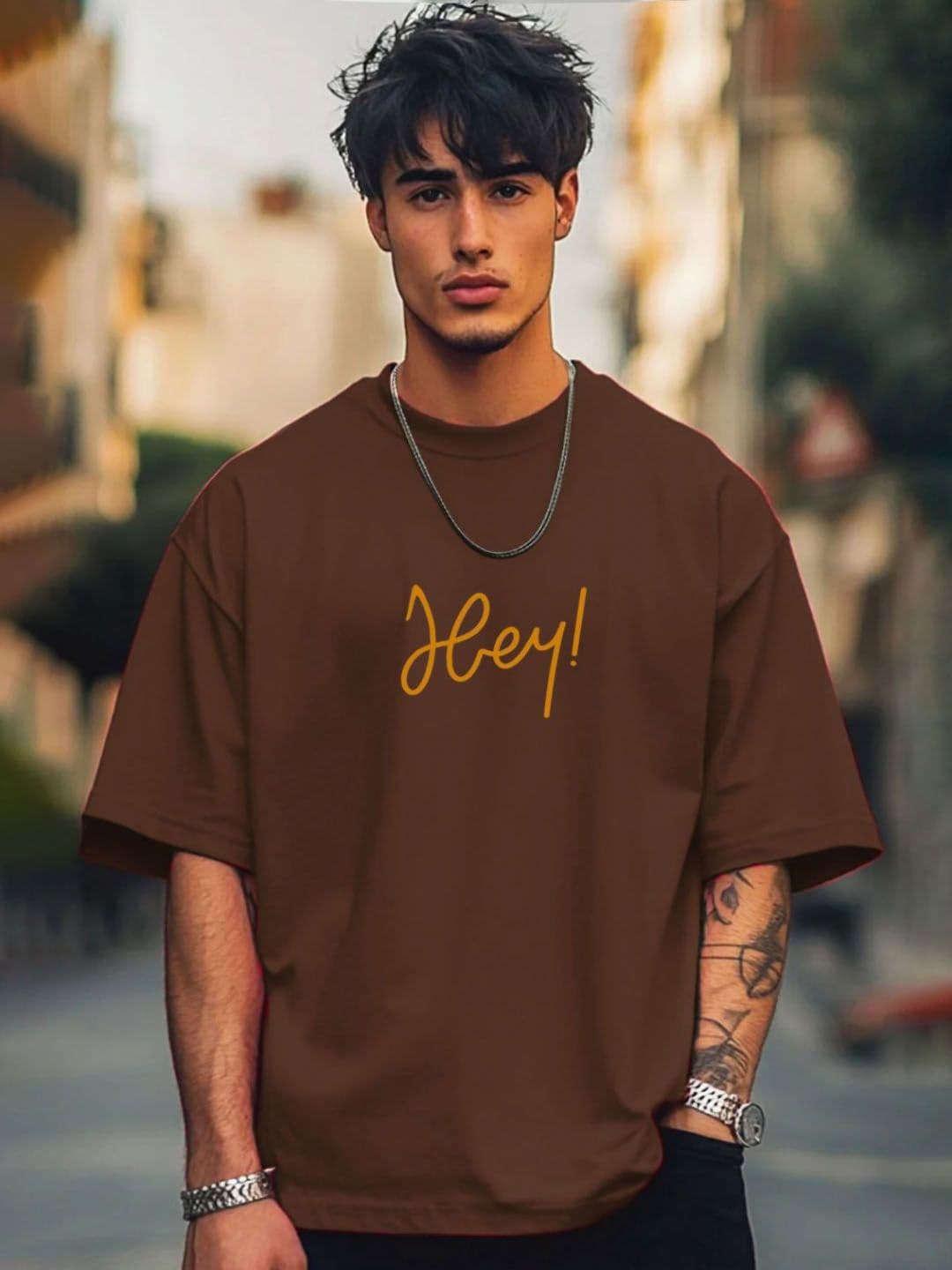 Moda Rapido Men Printed Drop-Shoulder Sleeves T-shirt - view 1