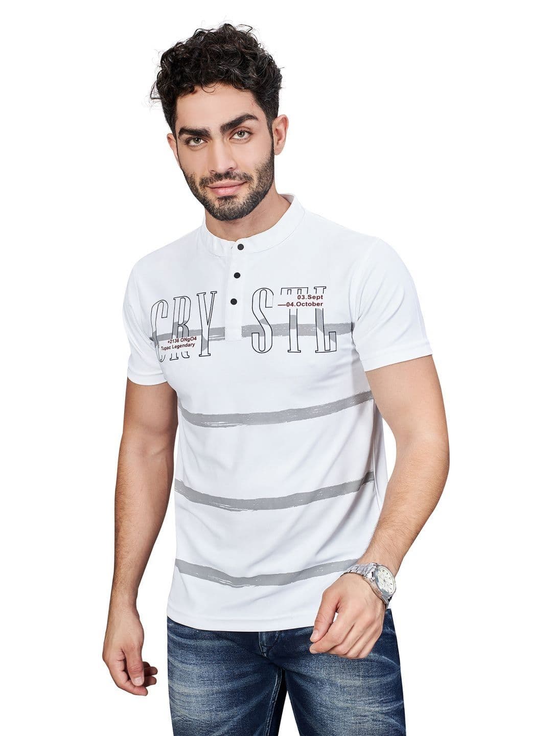 BE POSITIVE Men Printed Regular Fit T-shirt - view 1