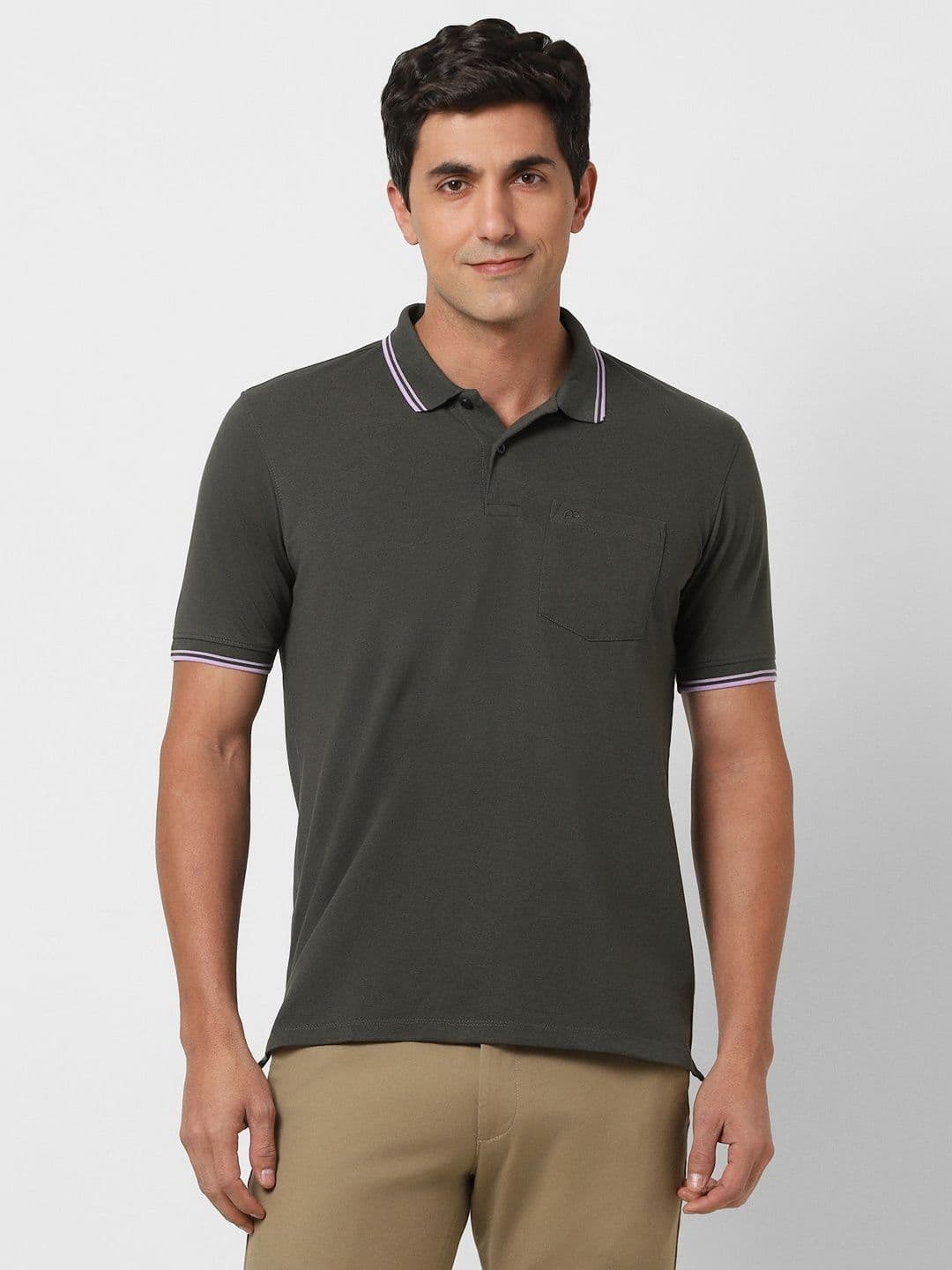 Peter England Men Polo Collar Regular Fit T-shirt - view 1