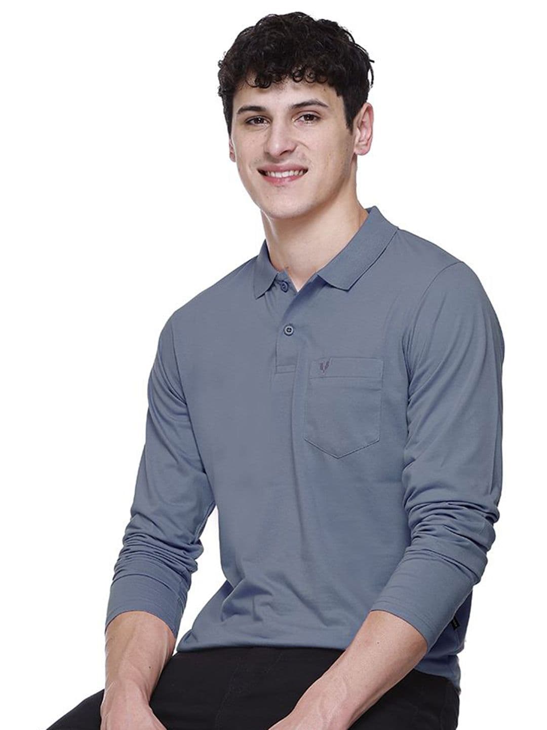 GODFREY Men Polo Collar Regular Fit T-shirt - view 1