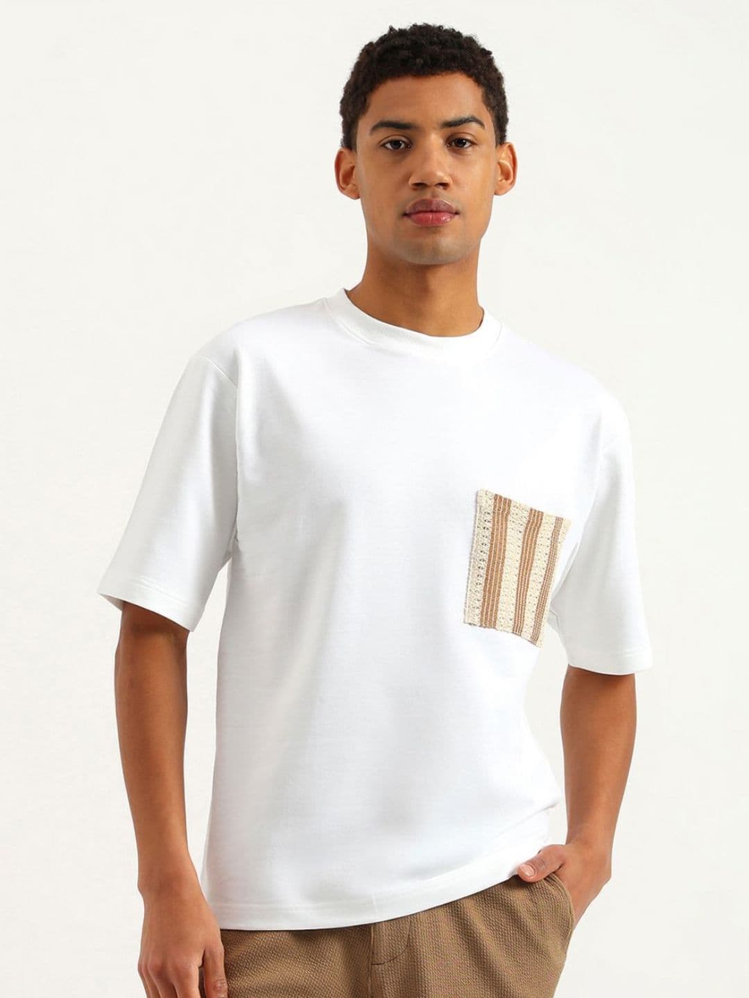 United Colors of Benetton Men Pure Cotton Pockets T-shirt - view 1