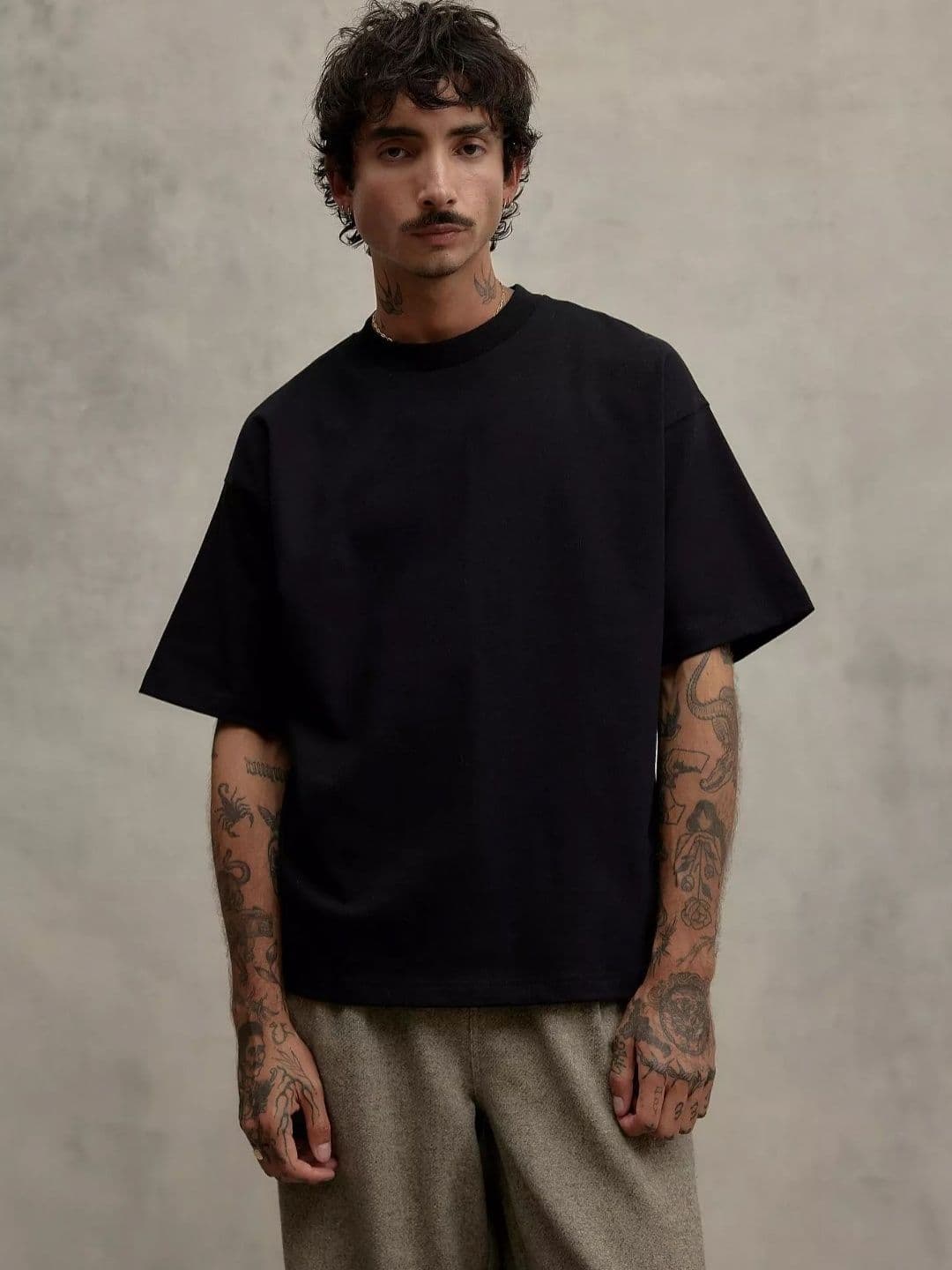 SMAN Men Oversized Drop-Shoulder T-shirt - view 1